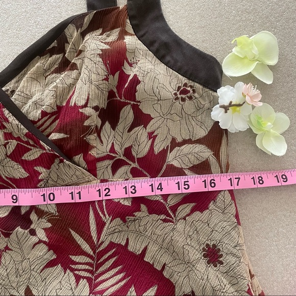 Nine West Silk Surplice Sleeveless Top 14 - Picture 9 of 10